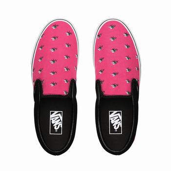 Damske Slip On Tenisky Vans Trap Fly Classic Fuchsie Nachový/Biele VA56RJGCD